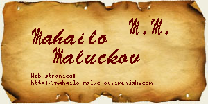 Mahailo Maluckov vizit kartica